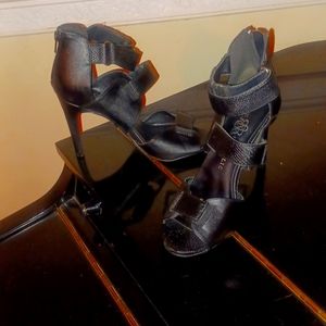 Black Strappy Heels